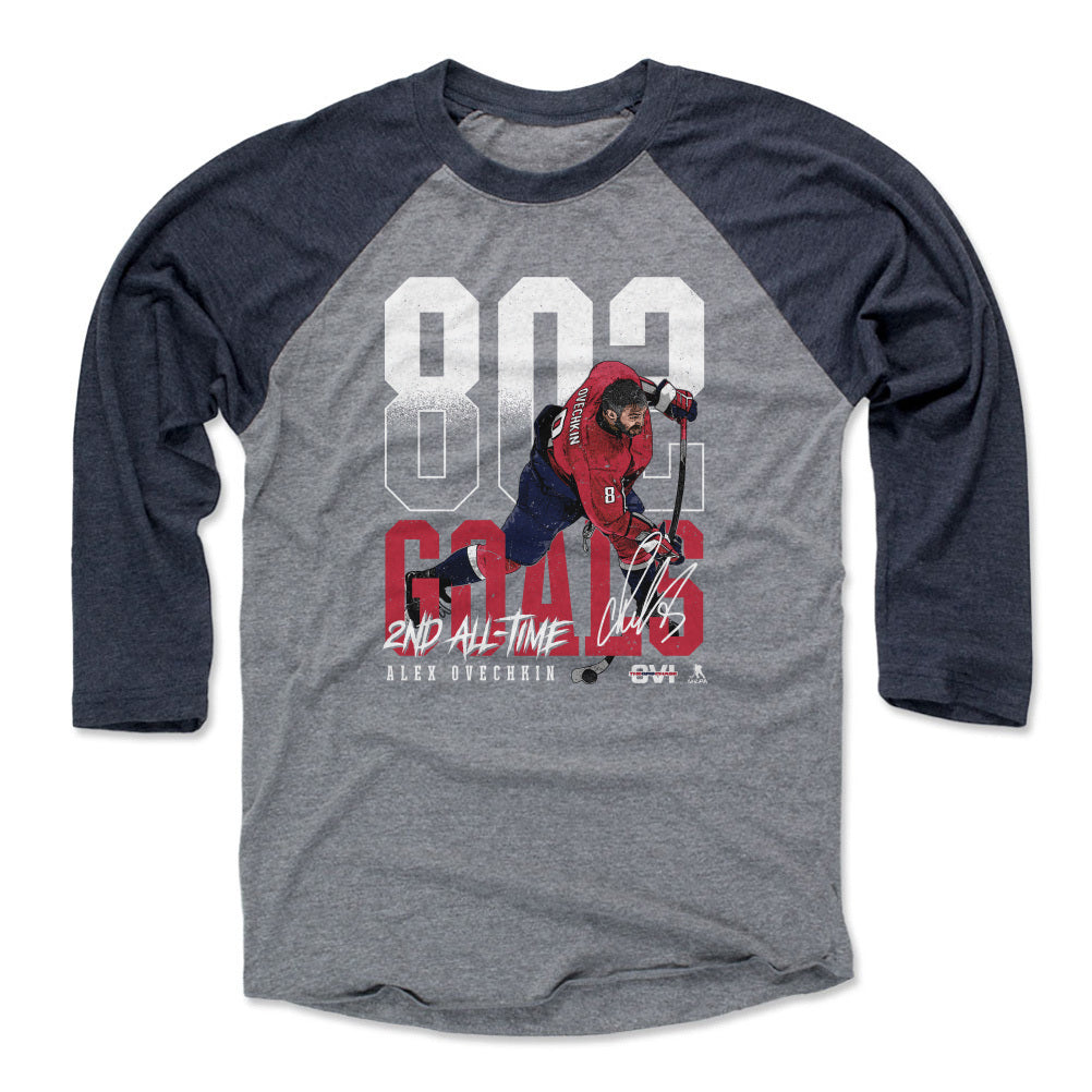 Alex Ovechkin Men's Baseball T-Shirt | 500 LEVEL