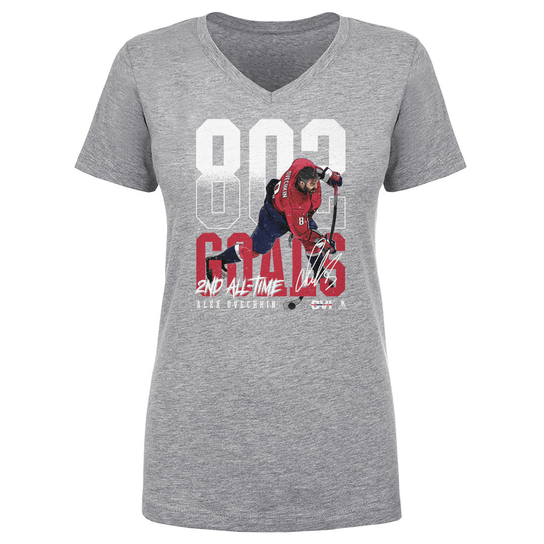 Alex Ovechkin Women's V-Neck T-Shirt | 500 LEVEL