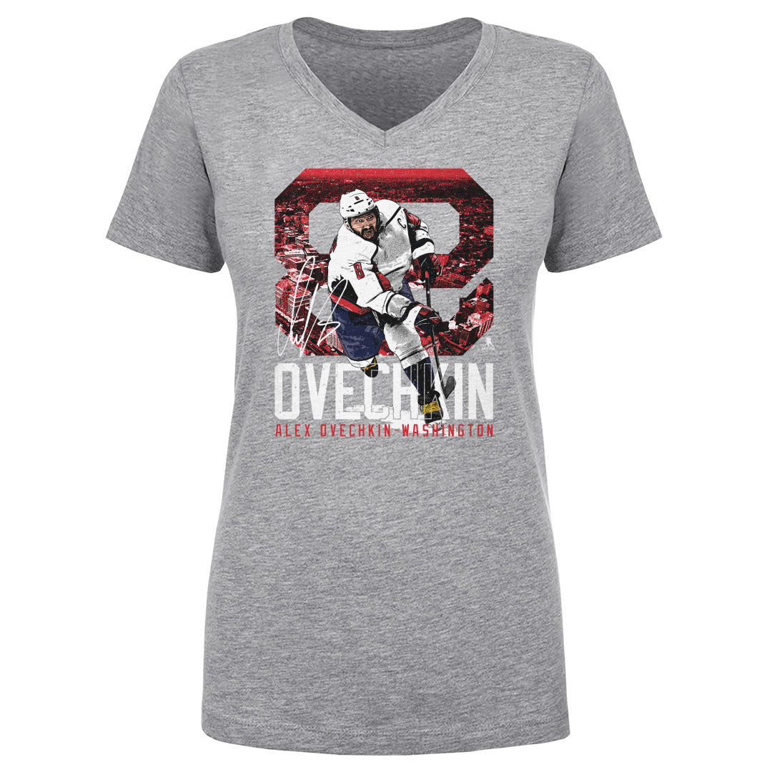 Alex Ovechkin Women's V-Neck T-Shirt | 500 LEVEL