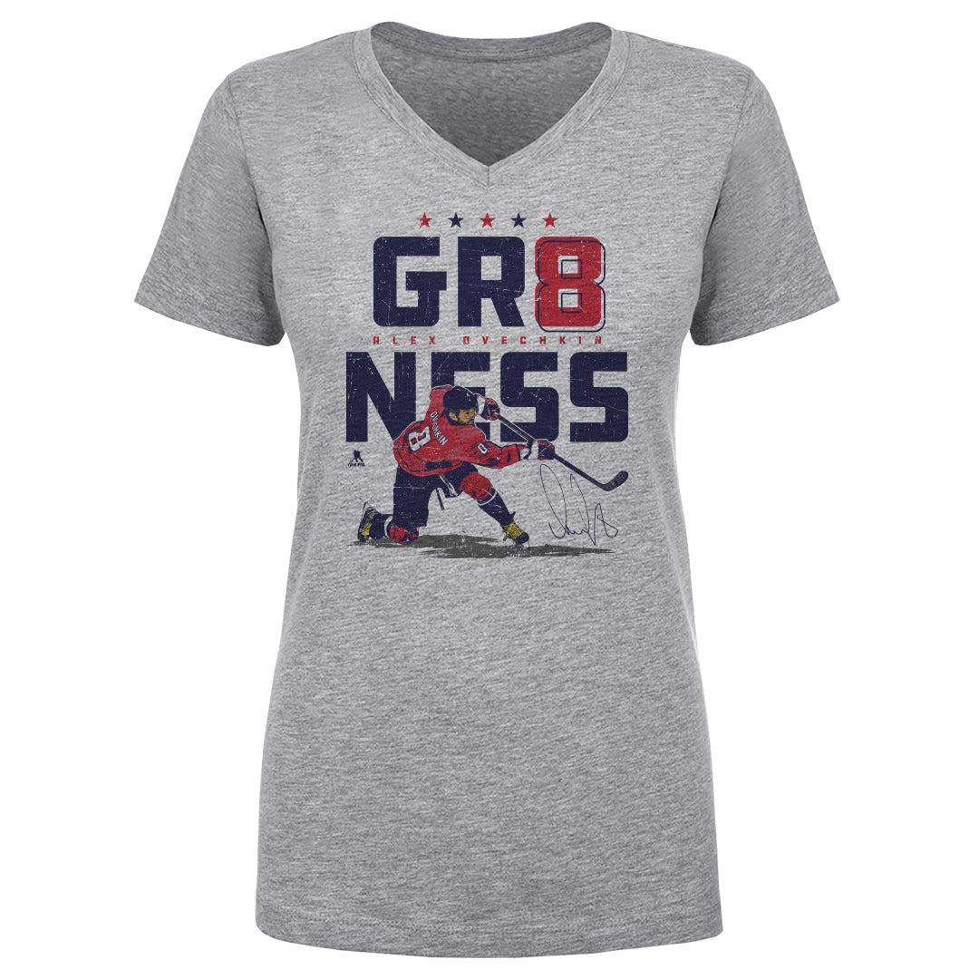 Alex Ovechkin Women's V-Neck T-Shirt | 500 LEVEL