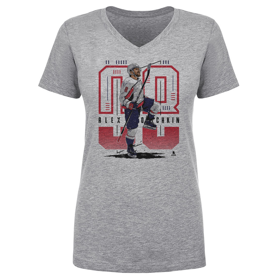 Alex Ovechkin Women's V-Neck T-Shirt | 500 LEVEL