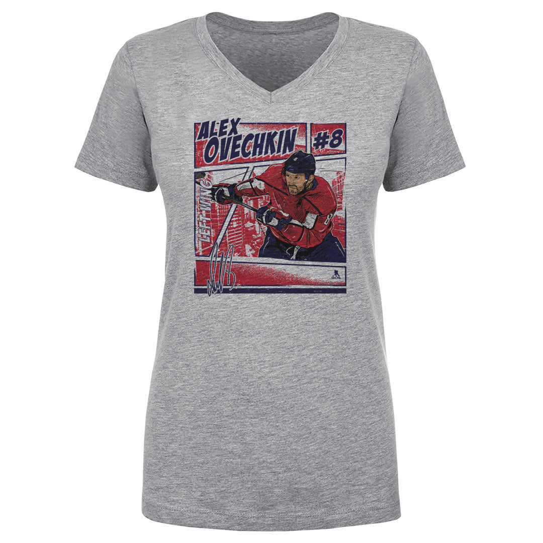 Alex Ovechkin Women's V-Neck T-Shirt | 500 LEVEL