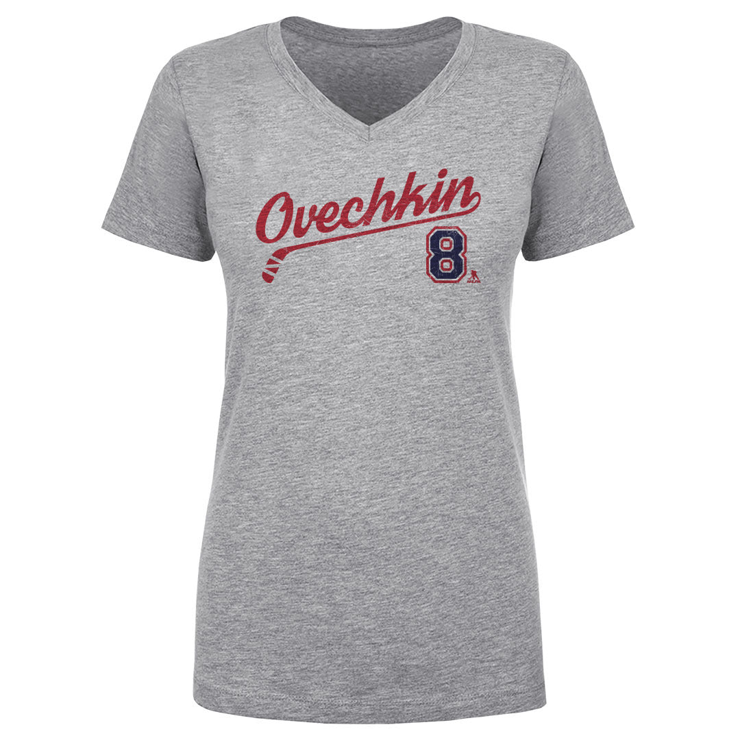 Alex Ovechkin Women's V-Neck T-Shirt | 500 LEVEL