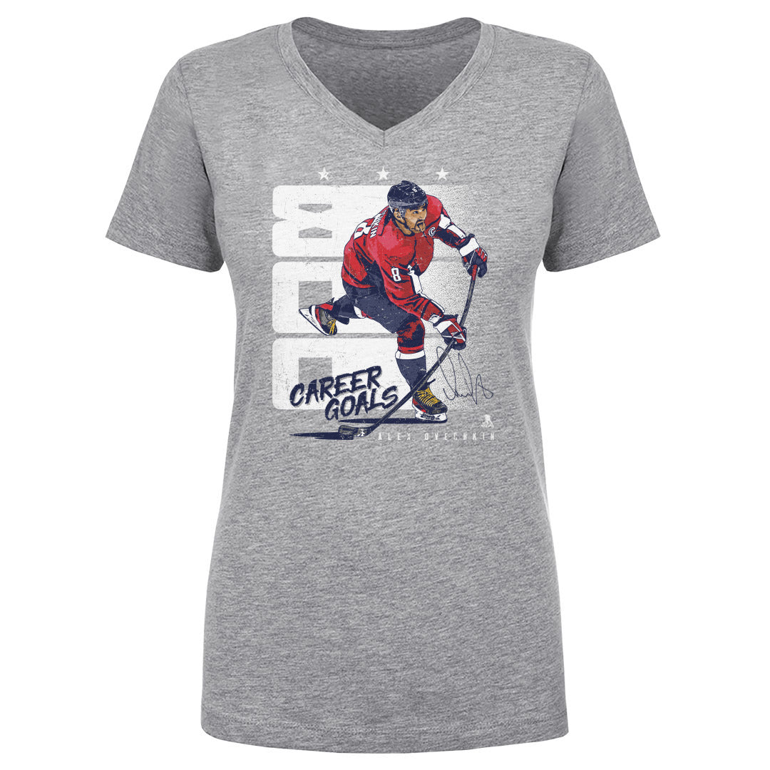 Alex Ovechkin Women's V-Neck T-Shirt | 500 LEVEL