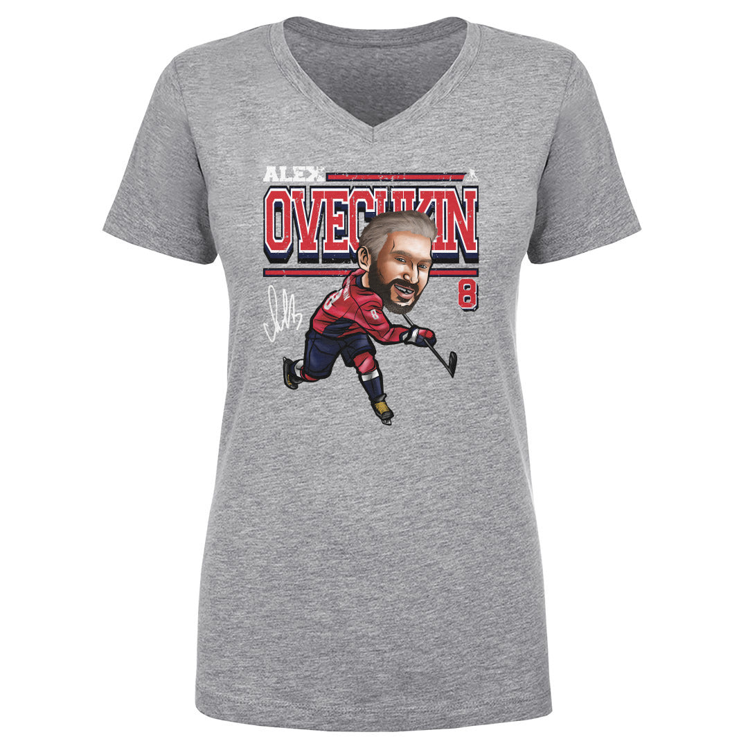 Alex Ovechkin Women's V-Neck T-Shirt | 500 LEVEL