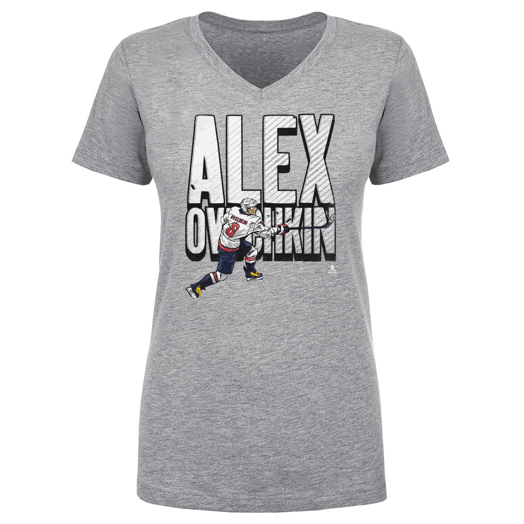 Alex Ovechkin Women's V-Neck T-Shirt | 500 LEVEL