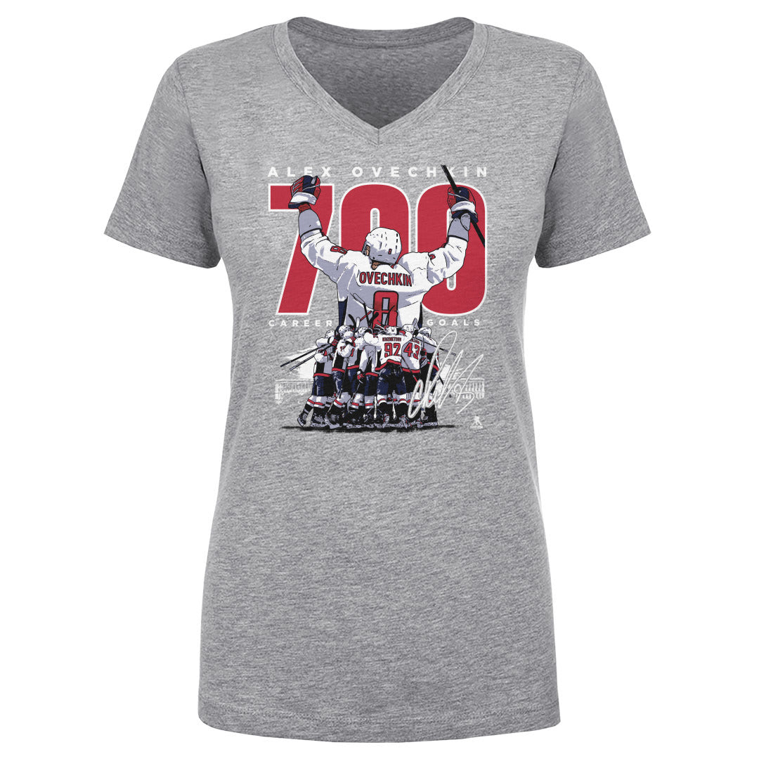 Alex Ovechkin Women's V-Neck T-Shirt | 500 LEVEL