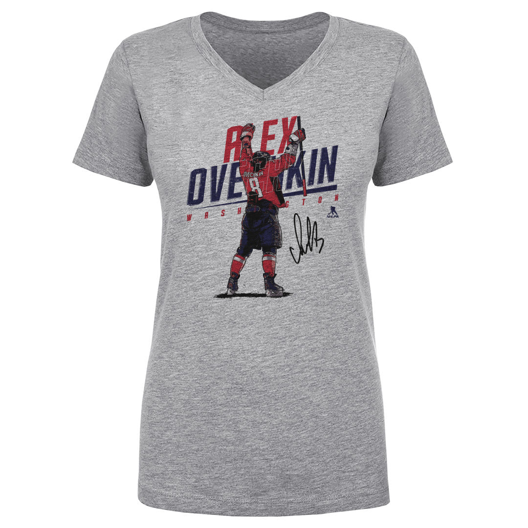 Alex Ovechkin Women's V-Neck T-Shirt | 500 LEVEL