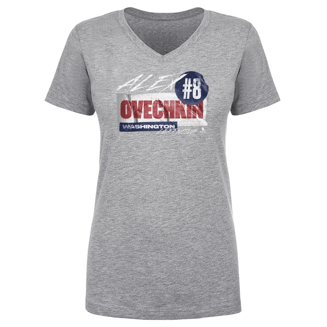 Alex Ovechkin Women's V-Neck T-Shirt | 500 LEVEL