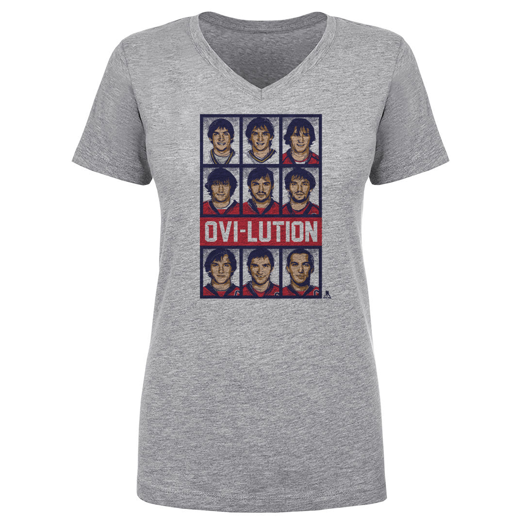 Alex Ovechkin Women's V-Neck T-Shirt | 500 LEVEL