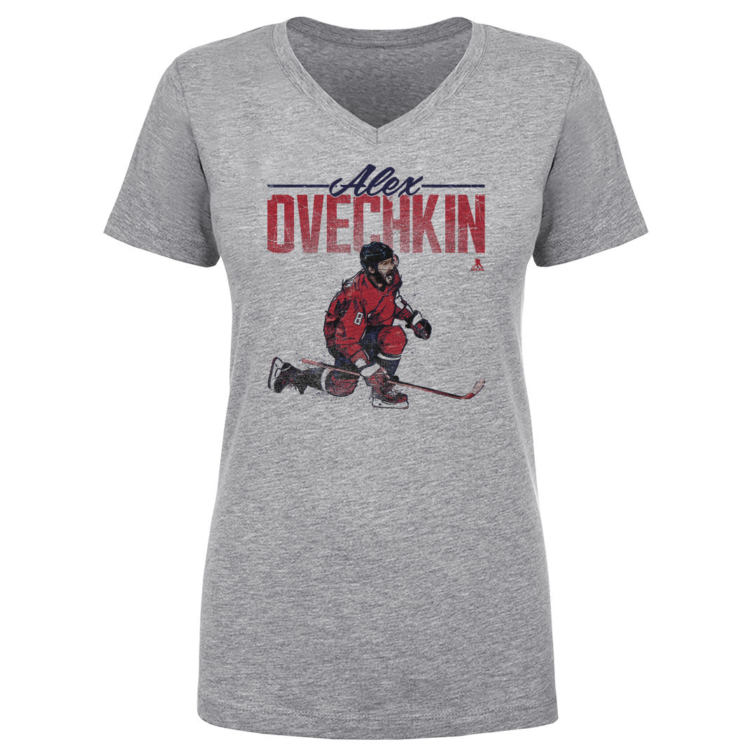 Alex Ovechkin Women's V-Neck T-Shirt | 500 LEVEL