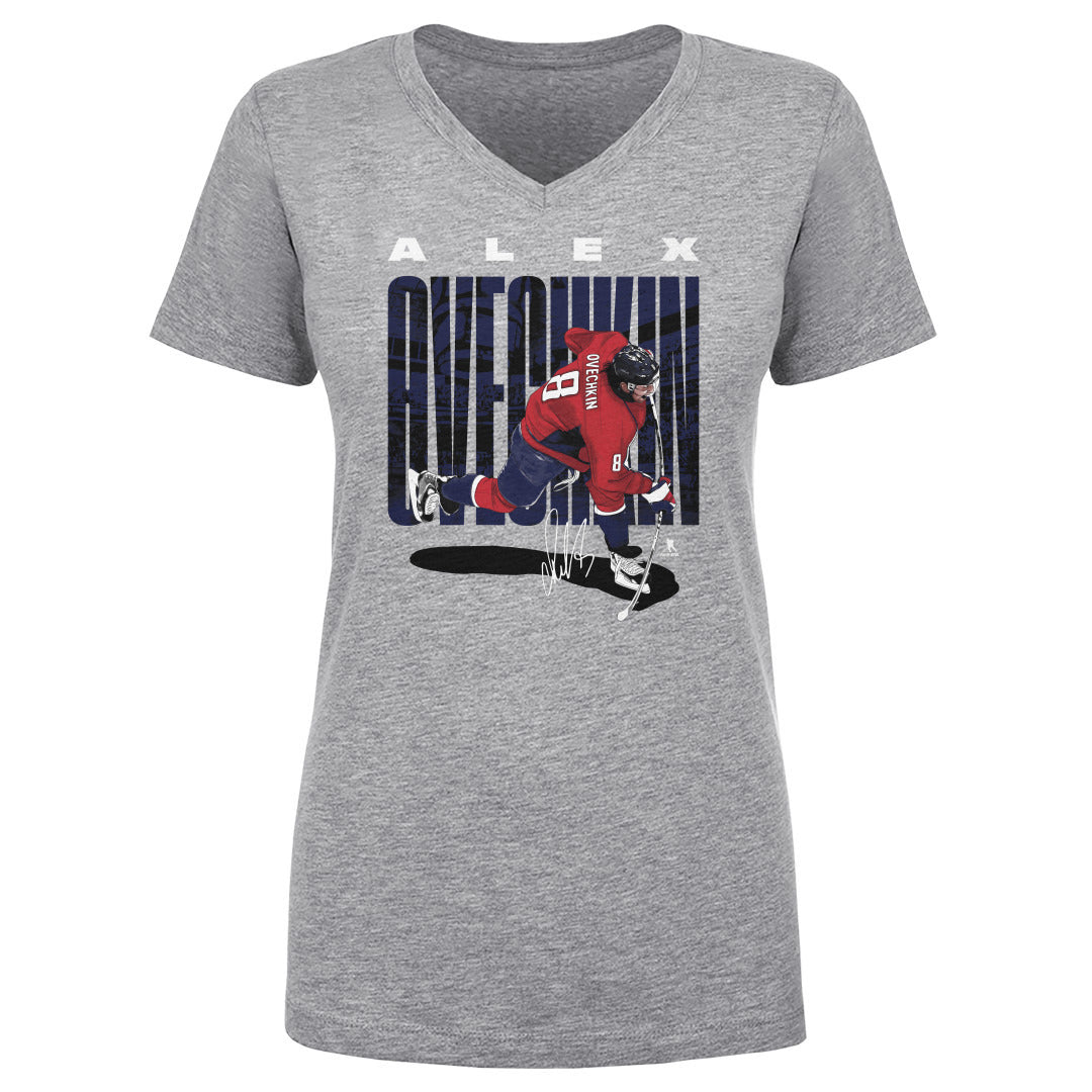 Alex Ovechkin Women's V-Neck T-Shirt | 500 LEVEL