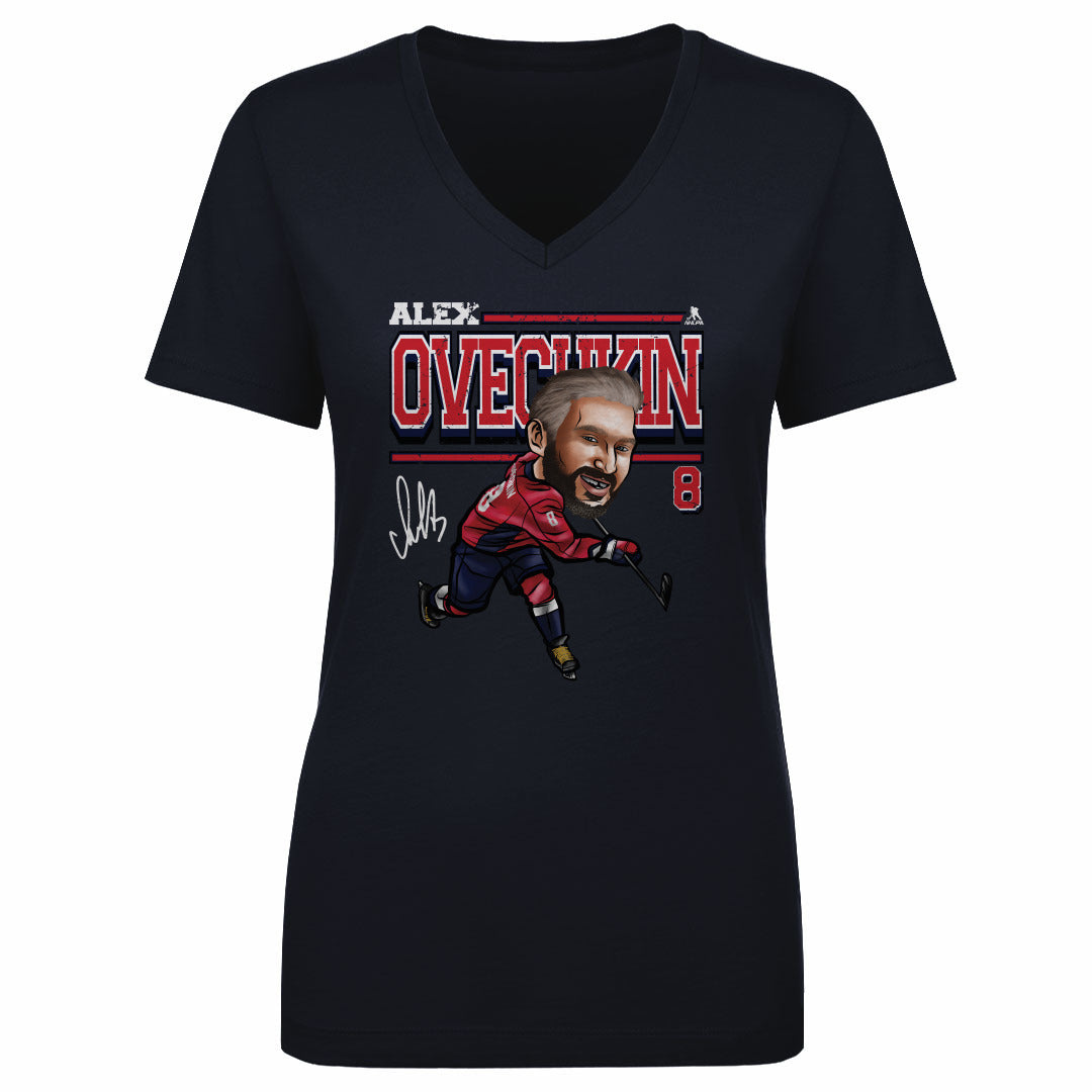 Alex Ovechkin Women's V-Neck T-Shirt | 500 LEVEL