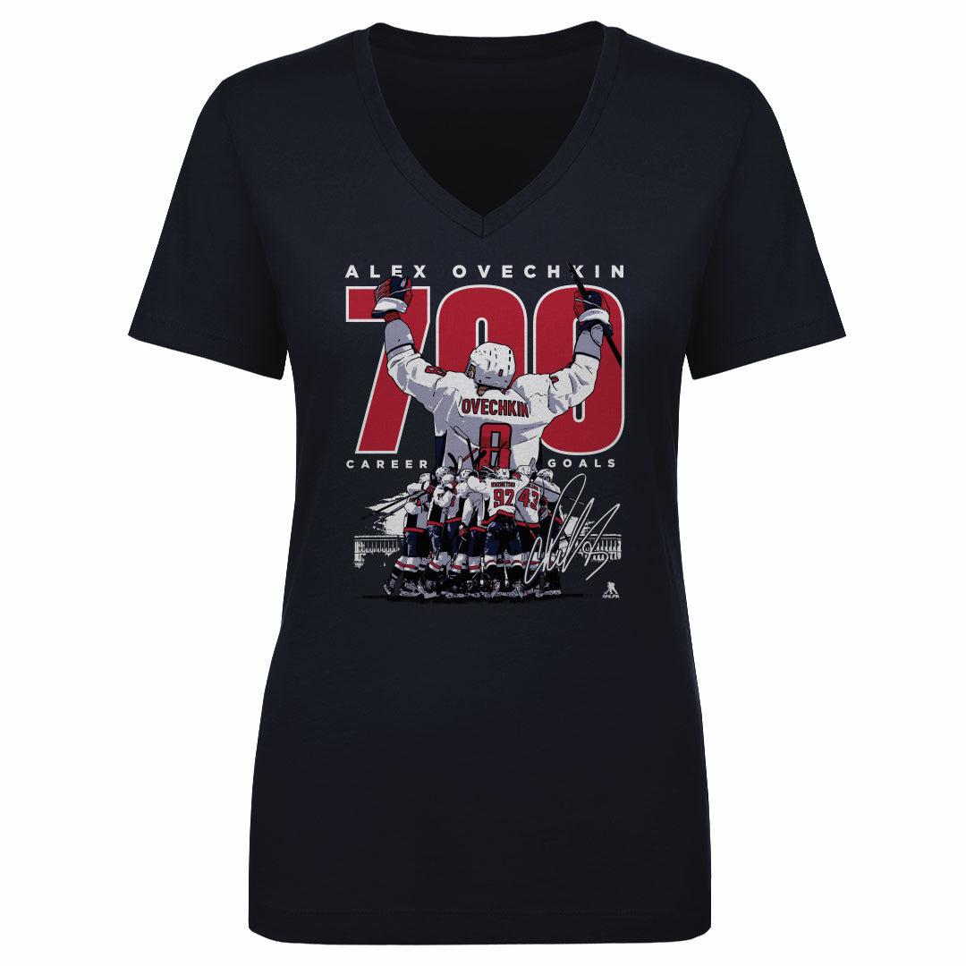 Alex Ovechkin Women's V-Neck T-Shirt | 500 LEVEL