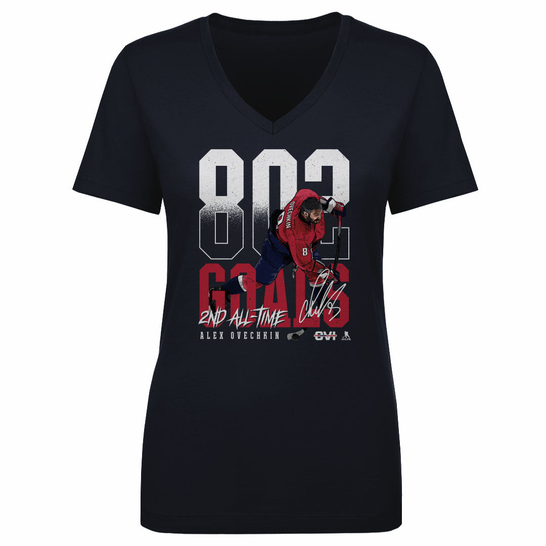 Alex Ovechkin Women's V-Neck T-Shirt | 500 LEVEL