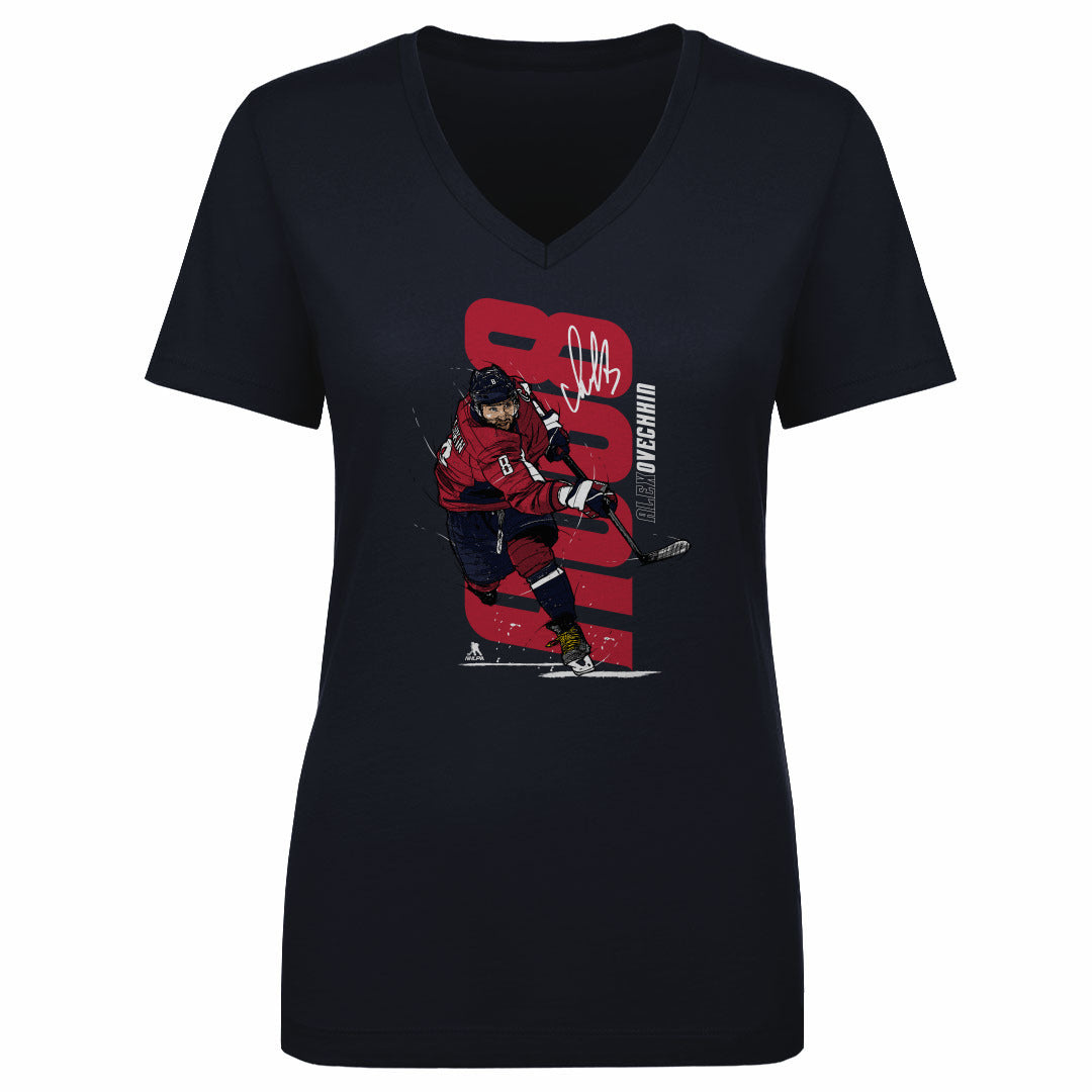 Alex Ovechkin Women's V-Neck T-Shirt | 500 LEVEL