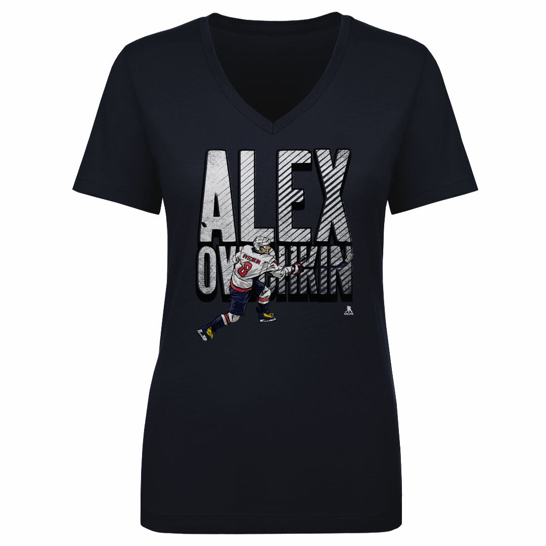 Alex Ovechkin Women's V-Neck T-Shirt | 500 LEVEL