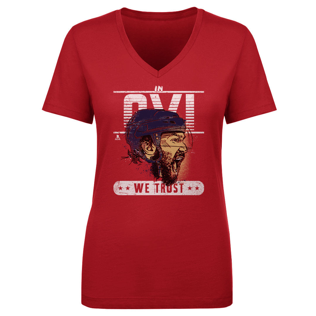 Alex Ovechkin Women's V-Neck T-Shirt | 500 LEVEL