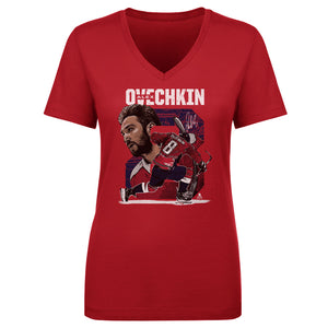 Alex Ovechkin Women's V-Neck T-Shirt | 500 LEVEL