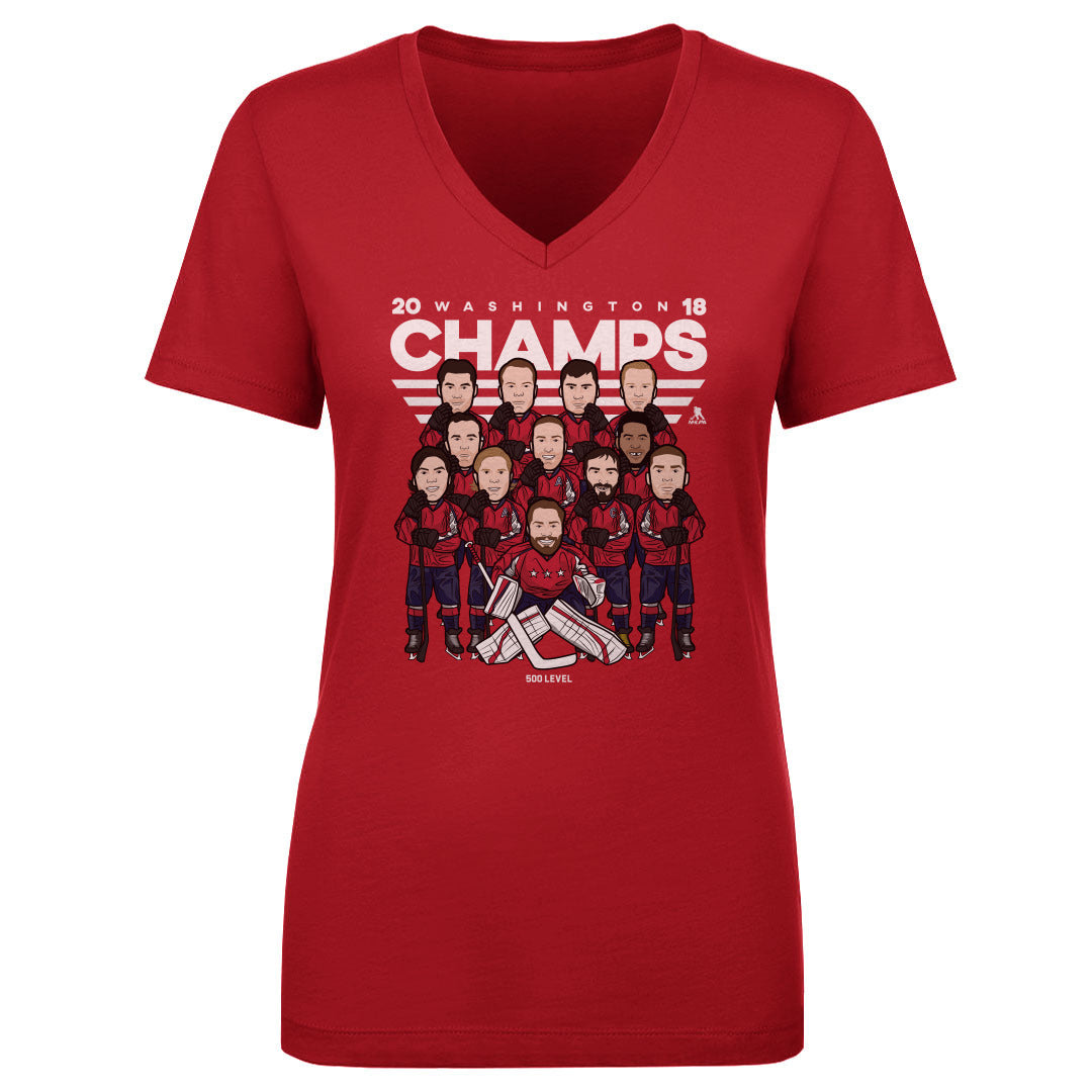 Alex Ovechkin Women's V-Neck T-Shirt | 500 LEVEL