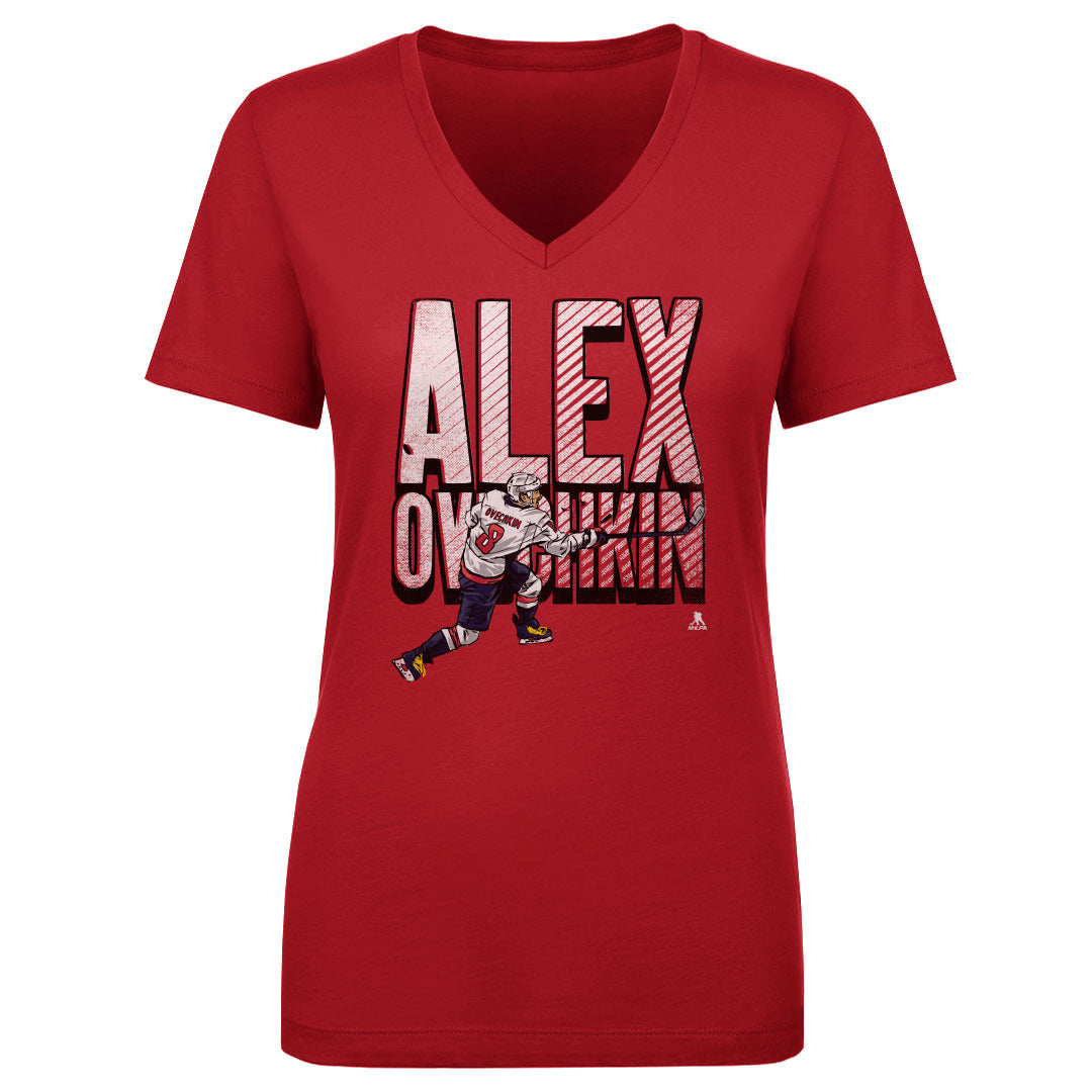 Alex Ovechkin Women's V-Neck T-Shirt | 500 LEVEL