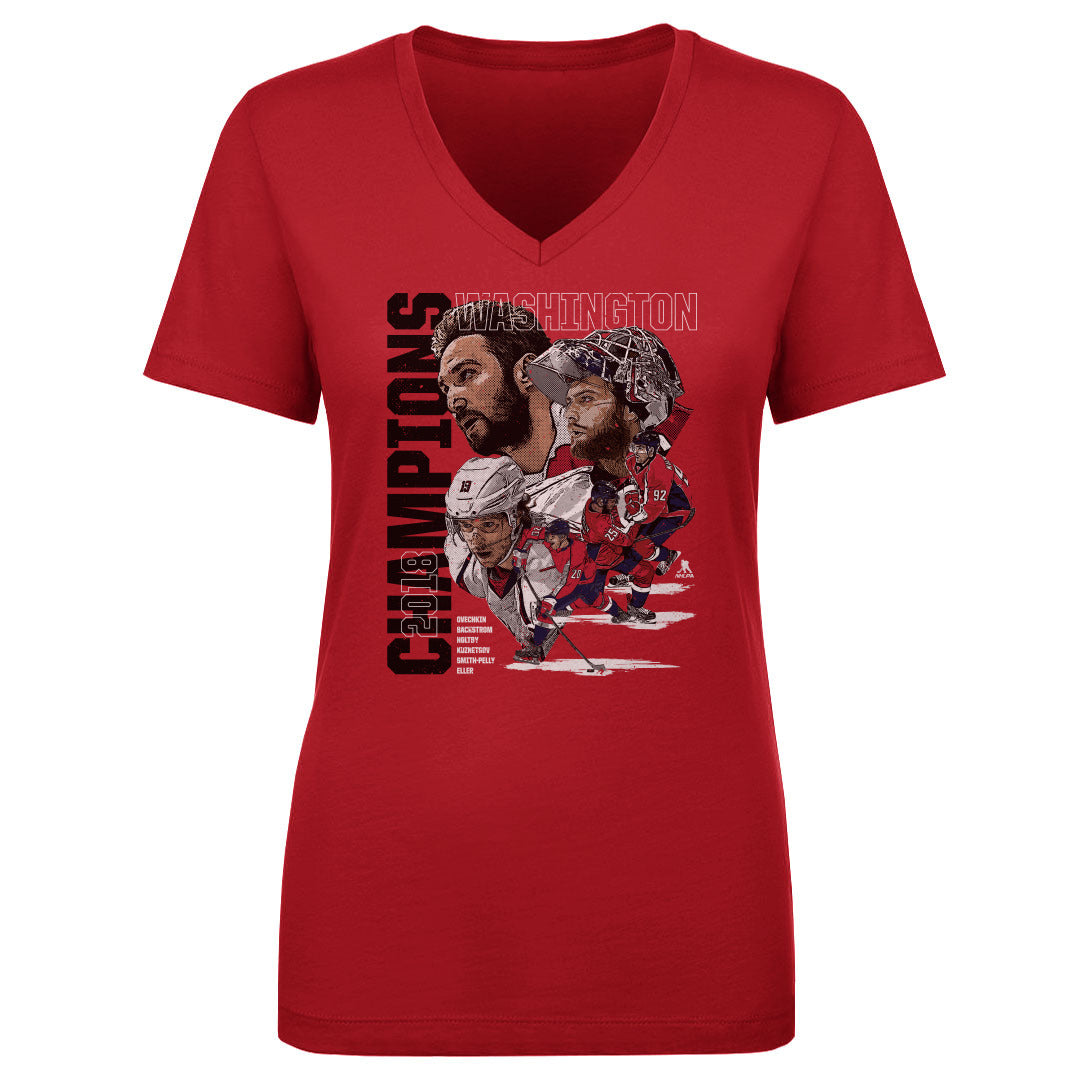 Alex Ovechkin Women's V-Neck T-Shirt | 500 LEVEL