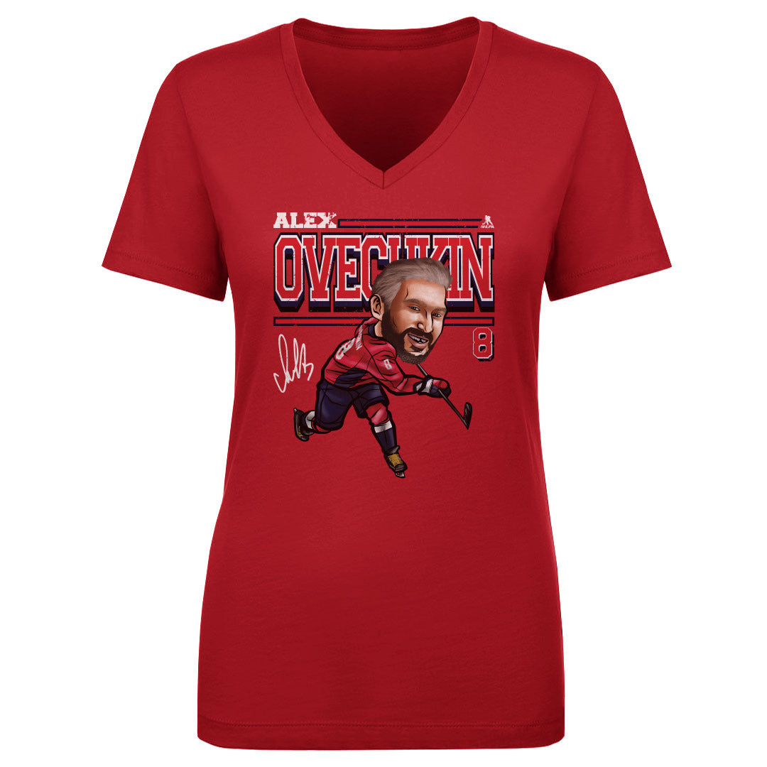 Alex Ovechkin Women's V-Neck T-Shirt | 500 LEVEL