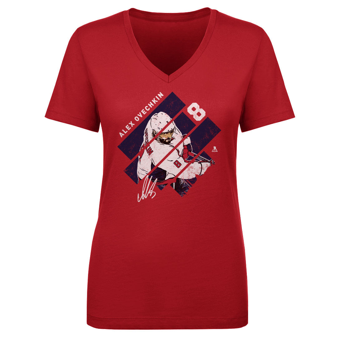 Alex Ovechkin Women's V-Neck T-Shirt | 500 LEVEL