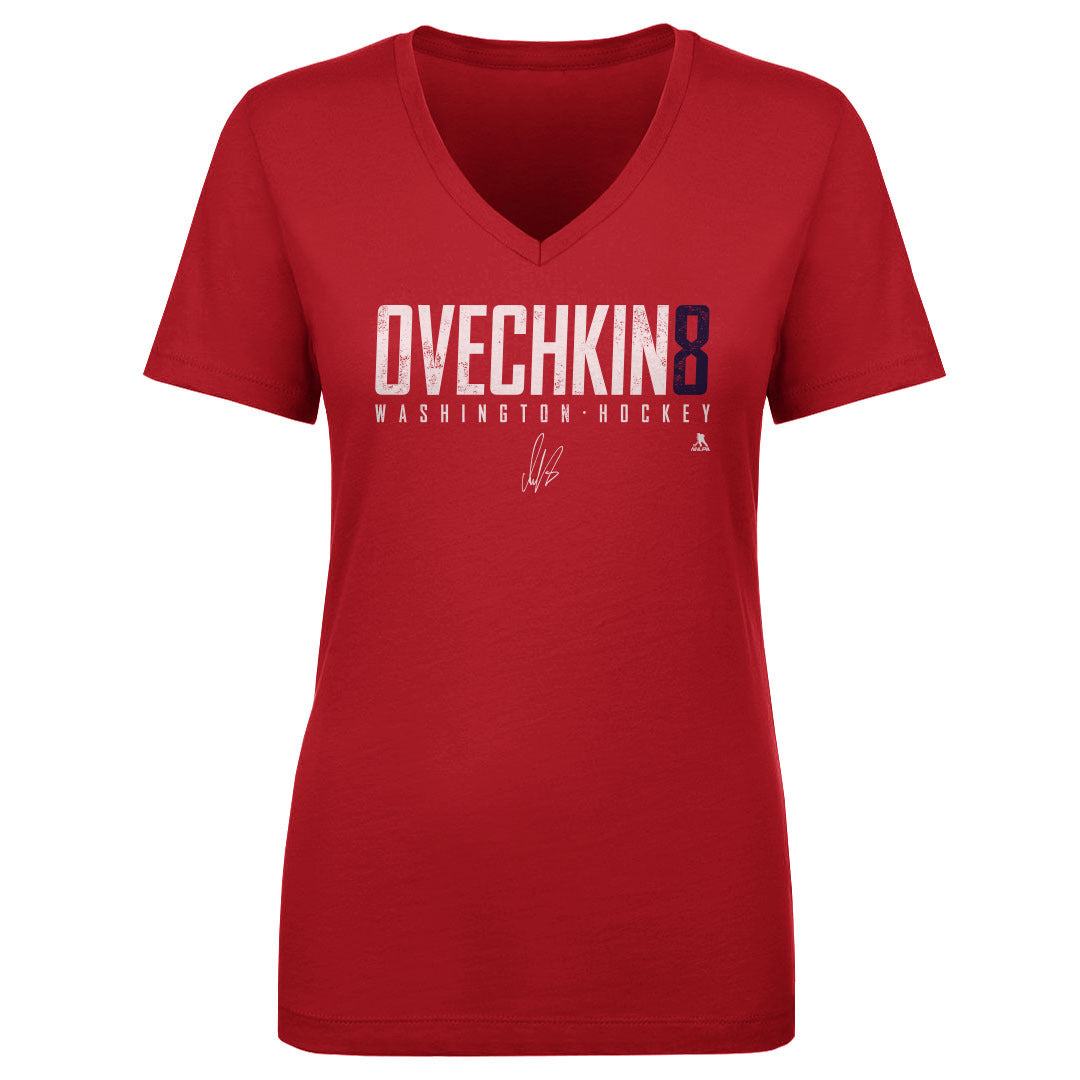 Alex Ovechkin Women's V-Neck T-Shirt | 500 LEVEL