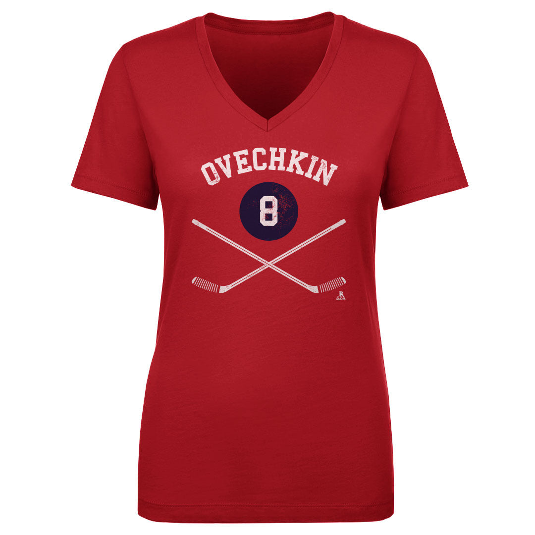 Alex Ovechkin Women's V-Neck T-Shirt | 500 LEVEL