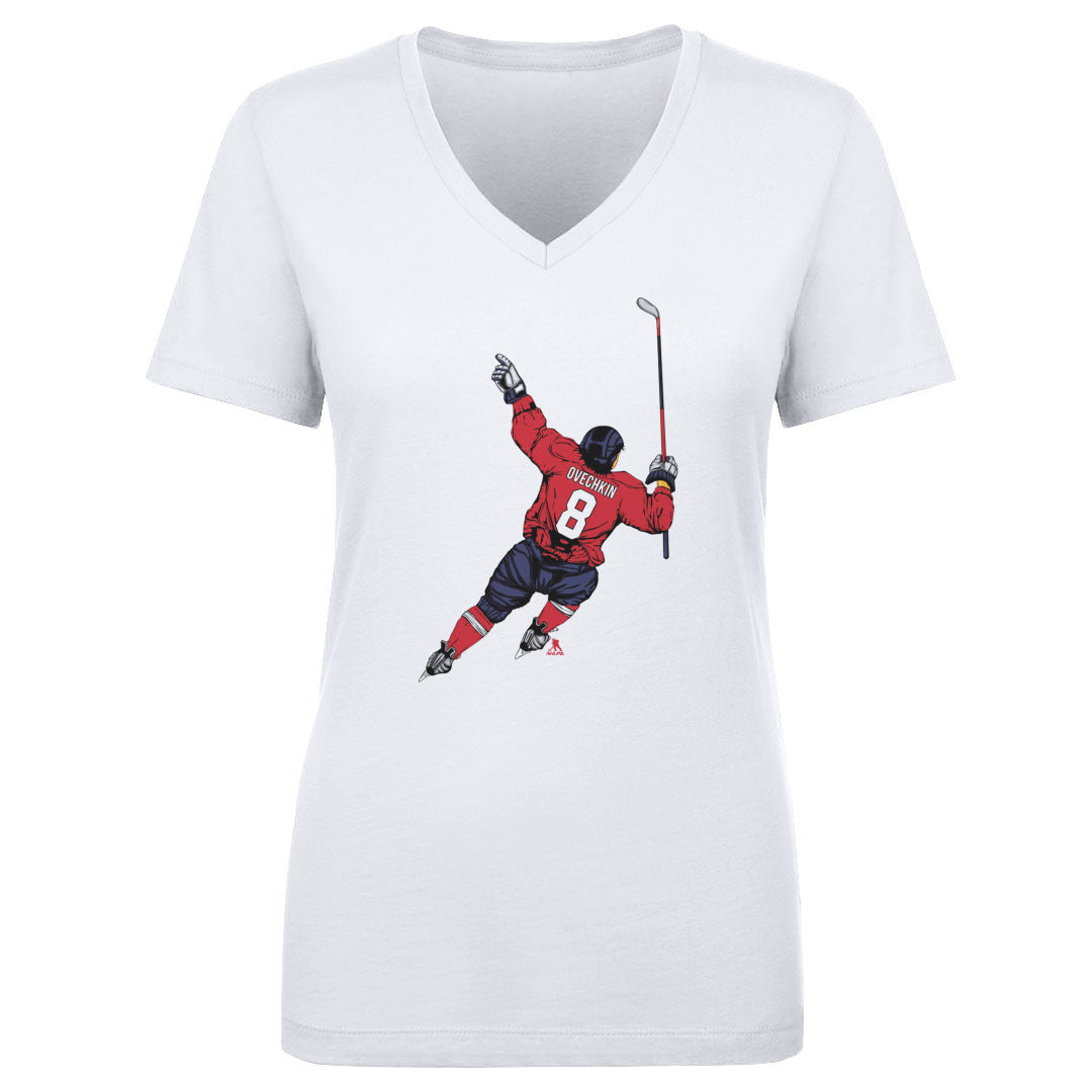 Alex Ovechkin Women's V-Neck T-Shirt | 500 LEVEL