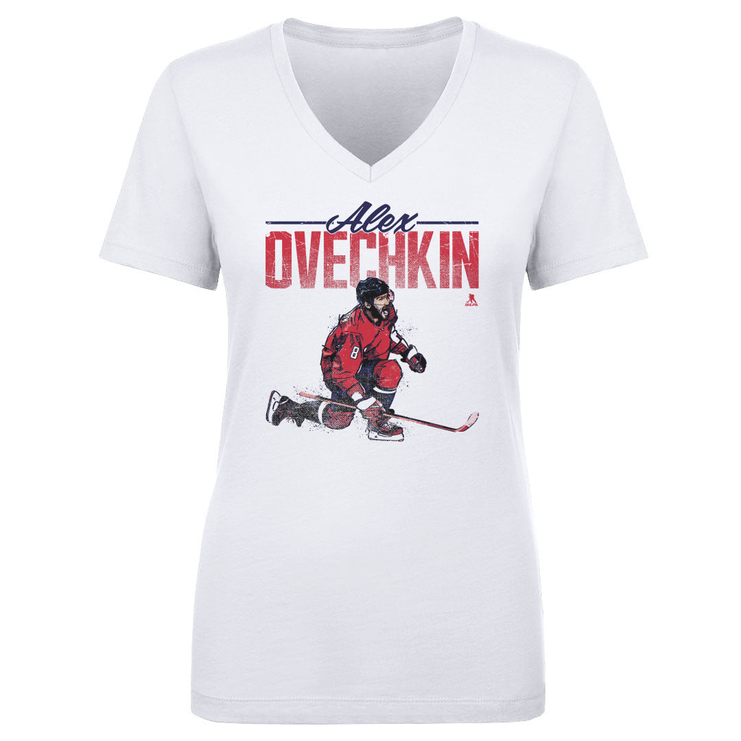 Alex Ovechkin Women's V-Neck T-Shirt | 500 LEVEL