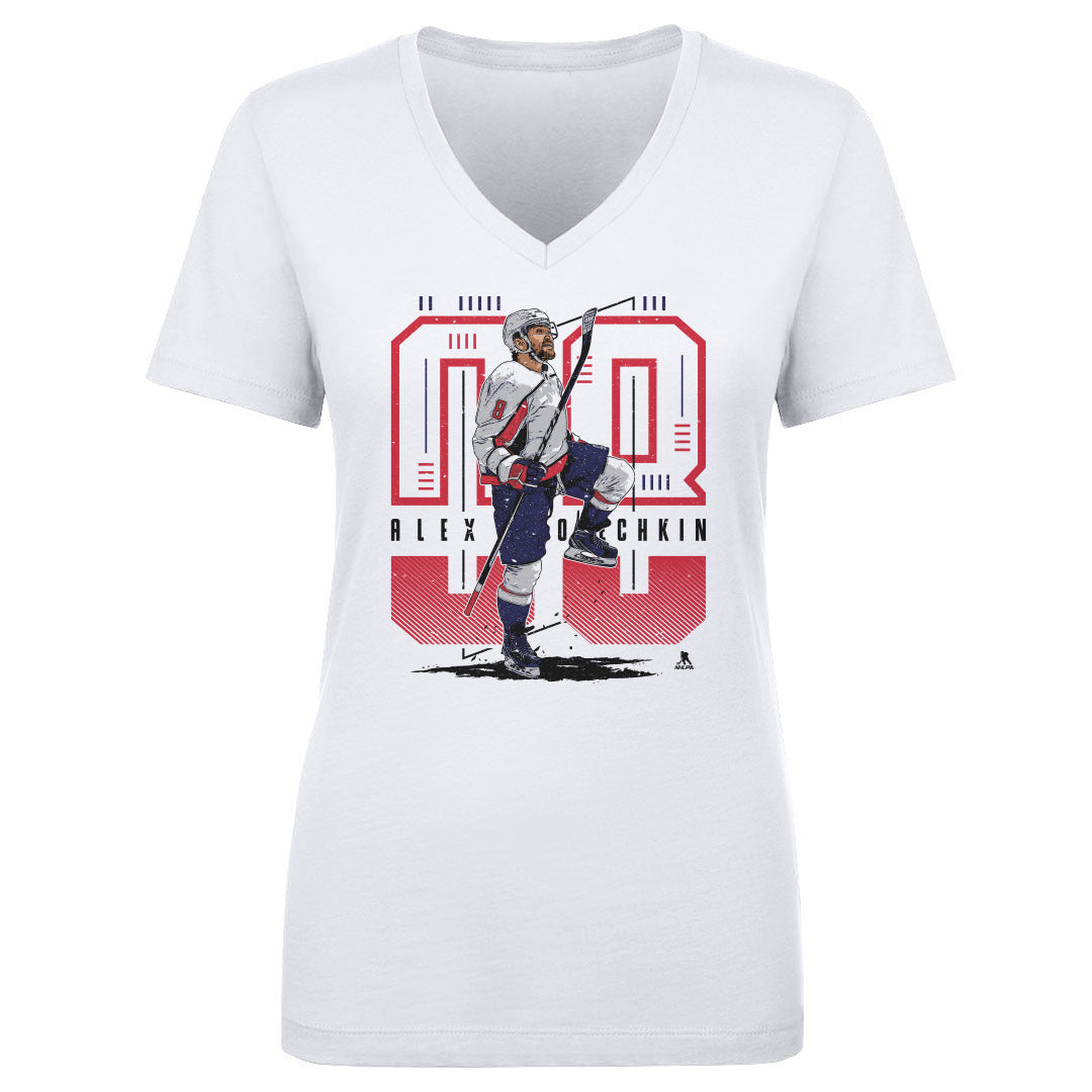 Alex Ovechkin Women's V-Neck T-Shirt | 500 LEVEL