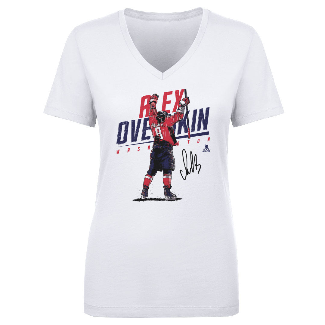 Alex Ovechkin Women's V-Neck T-Shirt | 500 LEVEL